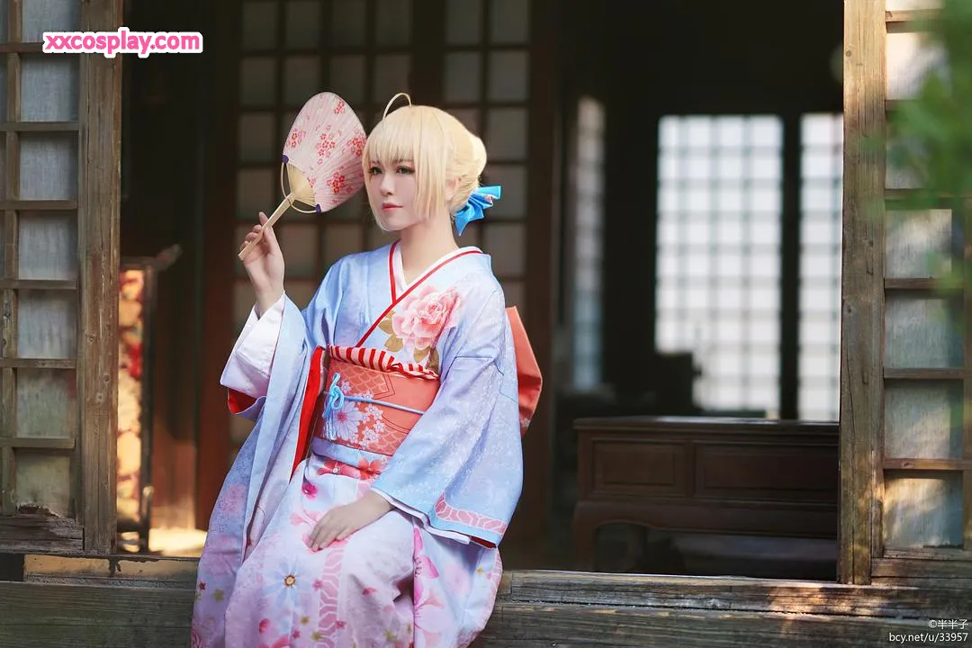 Banbanzi as Artoria Pendragon in Yukata